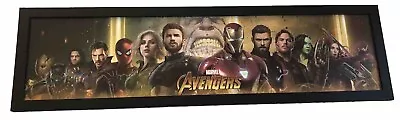 Marvel Avengers.Art Superheros Moving Picture Framed Hologram 10  X 36  • £22.20