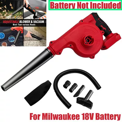 Cordless Leaf Blower For Milwaukee 18V Battery 2in1 Electric Leaf Blower&Vacuum • $56.99