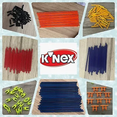 £2.95 • Buy MICRO K'NEX KNEX Spare Rods Brick Adapters Reducer Clips Red Orange Yellow Blue 