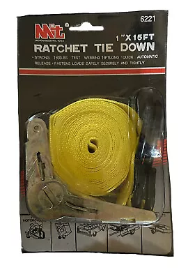 NIB Michigan Industrial Tools 1” X 15’-1500 Lb Ratchet Strap Tie Down • $4