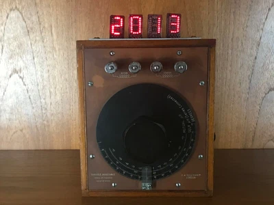 £129 • Buy Numatron LED Nixie Clock Steampunk, Upcycled Retro Item, Modern Wifi Features