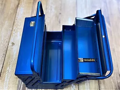 TRUSCO GT-350-B 3-stage Tool Box 352X220X343 Blue Made In Japan • $154.99