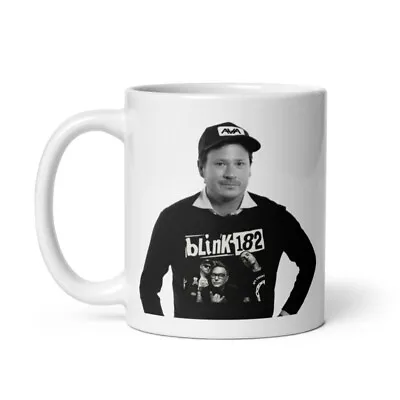 Mug Glossy White Tom DeLonge Blink-182 Mark Hoppus Travis Barker Matt Skiba  • $21.90