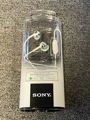 Brand New Sony MDREX110AP White Earbud Headphones With Mic For Smartphones • $12.99