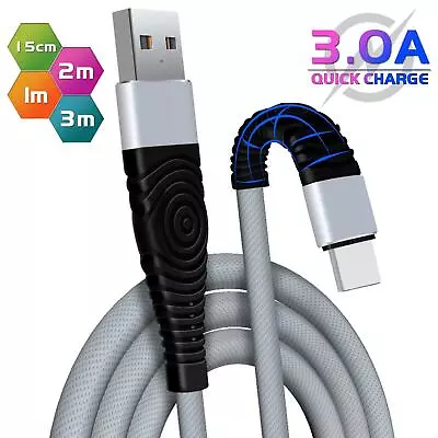 Heavy Duty Braided Long USB Fast Charger Cable Lead For IPhone 14 13 12 11 X 7 8 • £2.49