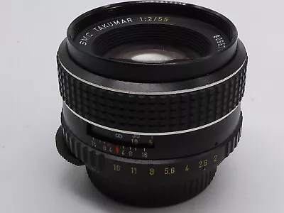 Asahi Pentax SMC Takumar 55mm F2 Lens  Quality Glass + Filter & Cap  M42 Screw • £32.50