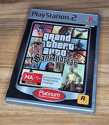 Grand Theft Auto: San Andreas - Playstation 2 PAL - Complete With Map • $17.99