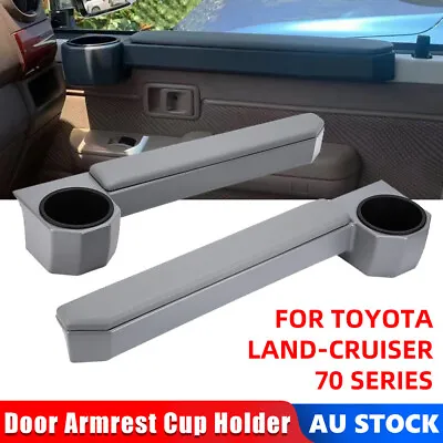 $79.95 • Buy R & L Door Armrest Cup Holder For Toyota Land Cruiser 70 76 79 Series Hj75 Hzj75