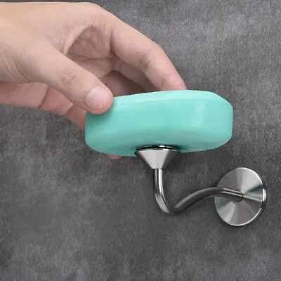 4pcs Kitchen Draining Magnetic Soap Bar Holder Soap Holder For Shower Wall • £7.58