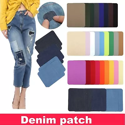 Assorted Iron On Denim Fabric Mending Patches Repair Kits For Denim Jeans New AU • $6.99