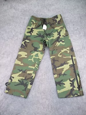 Military Camo Pants Mens Medium 36x32 Cold Weather GORE TEX SEAM US Woodland BDU • $59.99