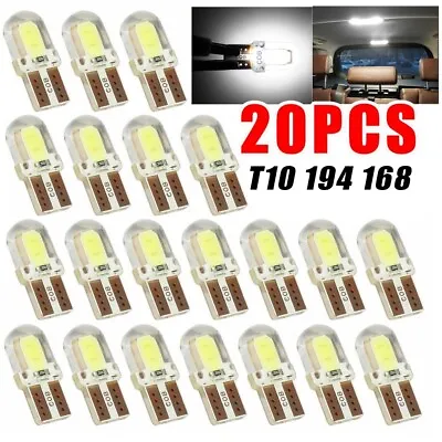 T10 194 168 W5W 2825 20X White COB LED License Plate Interior Light Bulbs 6000K • $5.99