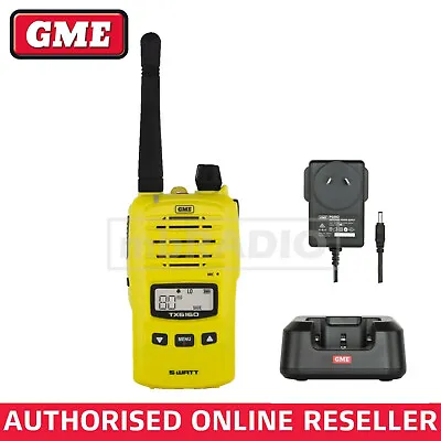 $249 • Buy Gme Tx6160xy Yellow 5 Watt Ip67 Cb Handheld Radio