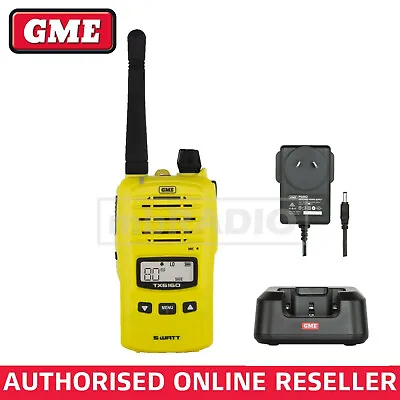 Gme Tx6160xy Yellow 5 Watt Ip67 Cb Handheld Radio • $269