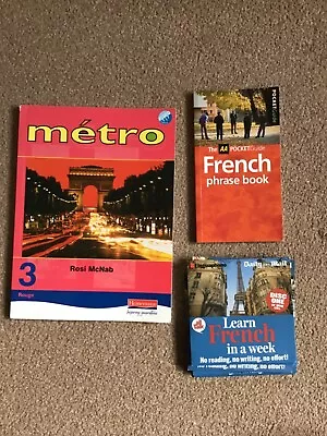 Joblot Bundle Of Learn French Language Books & CDs All Talk Linguaphone • £6