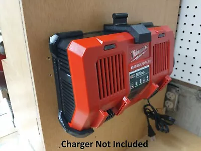 Wall Mount For Milwaukee Dual M18 Rapid Charger M18 (Model 48-59-1802) • $44.99