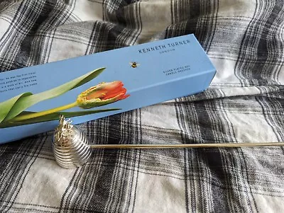 Kenneth Turner Silver Plated Bee Candle Snuffer Brand New In Box • £18