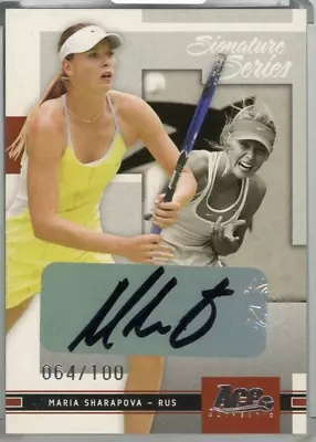 2005 Maria Sharapova /100 Autograph ACE SIGNATURE SERIES Tennis Card • $476.89