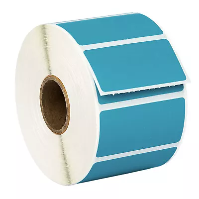 ZEBRA ELTRON 2x1 COLOR 2  X 1  BLUE Direct Thermal Labels - (1) Roll Of 1300 • $10.99