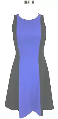 £39.30 • Buy Boden Color Block Audrey Shift Workwear Black Blue Dress Size 6R