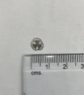 Natural Trapiche Diamond Slice 0.26ct 6.6x7.0x0.5mm • $300