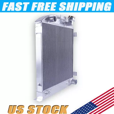 3Row Aluminum Radiator For 1932-1939 33 34  Ford Model A Chevy V8 AT Chopped  /D • $127