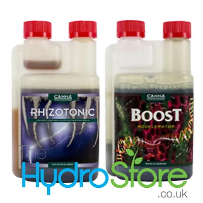 £32.95 • Buy Canna Rhizotonic And Boost 250ml Of Each Nutrient Additives Pack