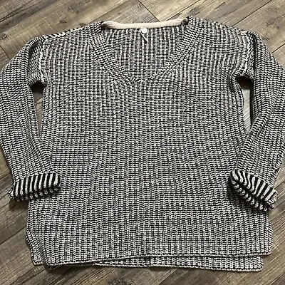 Margaret O'Leary  Sweater Women's Size Medium Striped Lambs Wool Blend • $25