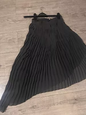 Grey Skirt Size S Zara Asymmetric/pleated • £11