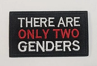 THERE ARE ONLY TWO GENDERS Harley Davidson Biker Vest Patches Iron Sew On • $8.50