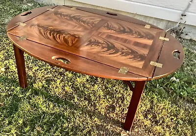 Vtg Wood Butler Coffee Table Drop Leaves Chippendale Style Councill Craftsmen • $299.99