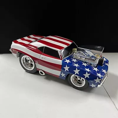 Funline Muscle Machines '69 Camaro Z28 Red White Blue Stars And Stripes 1:18 • $26.50