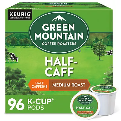 Green Mountain Coffee Half-Caff Keurig K-Cup Pod Medium Roast 96 Count • $49.99