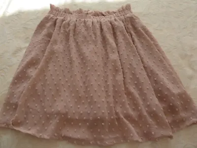 £2.99 • Buy Divided Pink Lined Chiffon Skirt Size 10