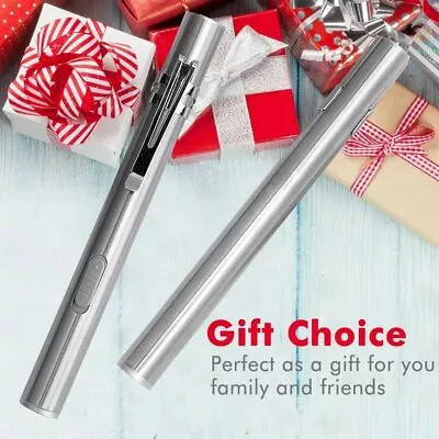 £4.99 • Buy LED USB Penlight Mini Medical Pen Torch Light, Stainless Steel Waterproof Gifts.