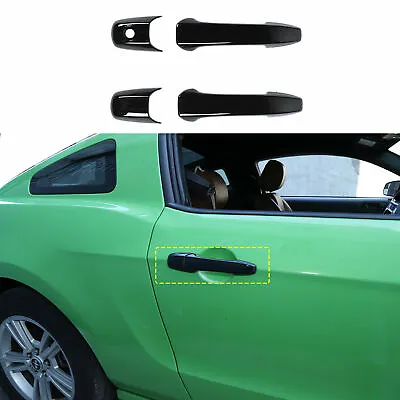 2PCS ABS Black Door Handle Cover Trim For Ford Mustang 2004-2014 Exterior Trim • $16.99