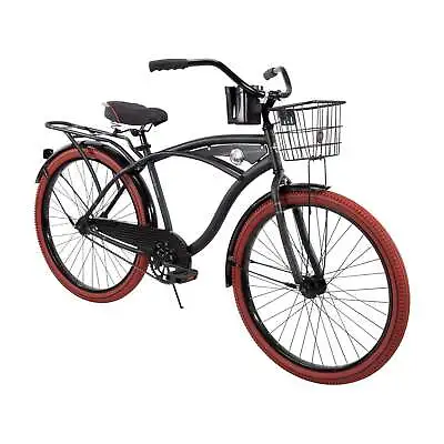 Huffy 26” Nel Lusso Men's Cruiser Bike Matte Black Fast Shipping New Arrive. • $225