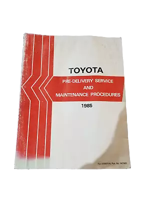 1985 Pre Delivery Celica Supra Corolla Crown Toyota Workshop Manual Guide 67k • $49