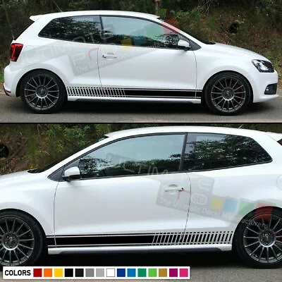 Stickers Stripe For VW Volkswagen Polo Mk5 6R Body Gti 2009 2014 2015 2016 2017 • $73