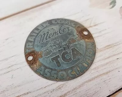 Vintage TCA MEMBERS EMBLEM Mobile Trailer Coach Travel Camper Airstream Shasta  • $59