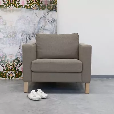 KARLSTAD IKEA Armchair Cover - Swiss Linen Blends / Grey • £177