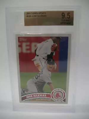 JOSE IGLESIAS 2011 Topps Update #9 BGS GEM MINT 9.5 Red Sox RC • $34.99