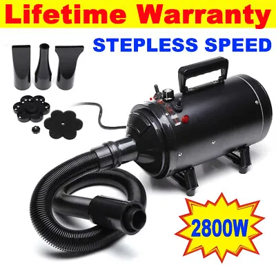 £78.21 • Buy 2800W Stepless Speed Motorcycle Air Dryer Pet Fur Blaster Blower High Power CE