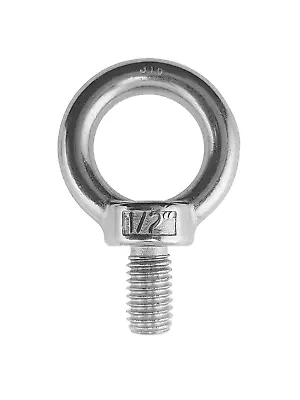 Stainless Steel 316 1/2  Lifting Eye Bolt 1/2  Whitworth Pitch Of 1/2 -12 Marine • $15.07