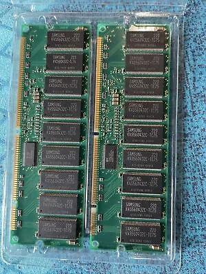 Samsung PC 133R 1GB Sync 133Mhz CL3 ECC Ram X 2 Modules • $14.30