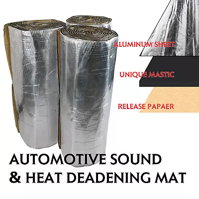 Car Heat & Sound Insulation Eliminating Road & Engine Noise Reducing Vibrations • $19.94