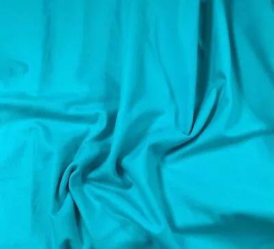 Solid Turquoise Blue - Maywood Studio Cotton Flannel Fabric • $3.15