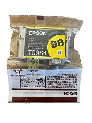 Genuine Epson Ink Printer T0984 98 Yellow Artisan 700 800 High Capacity - NEW • $9.50