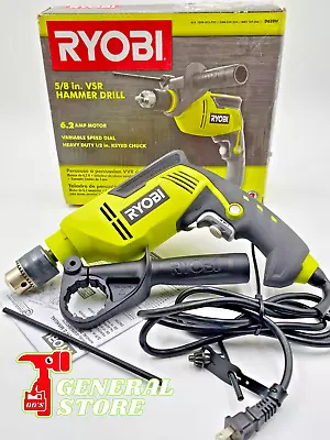 RYOBI D620H 6.2 Amp 5/8  VSR Corded Hammer Drill • $27.99