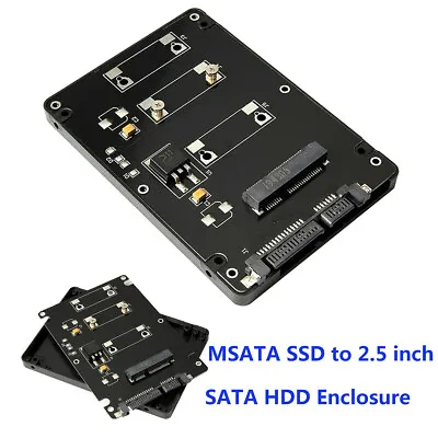 2.5 Inch SATA To MSATA SSD Enclosure Converter Internal / External Adapter • $10.90